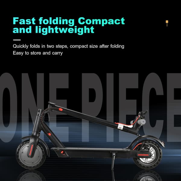 Freeboy J03 Electric Scooter, Lightweight, Foldable Scooter, App Control, Black