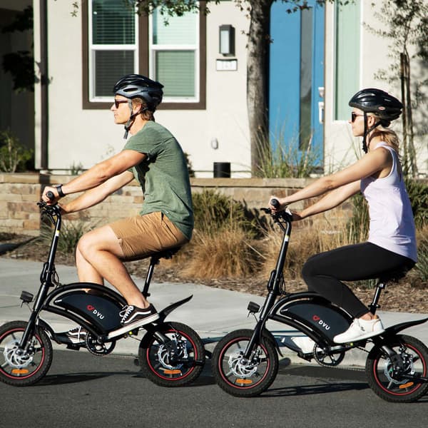 DYU D3S 14\" Mini Sammenklappelig El-cykel, 36V 10Ah, Sort