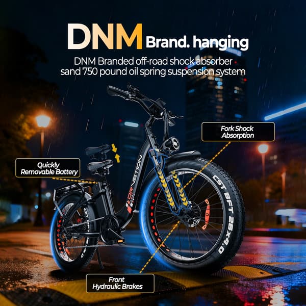 Elcykel DRVETION CTR26, Samsung Batteri, Sort