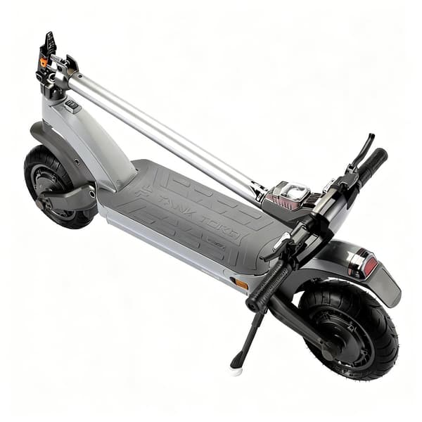 TANK TORQ TK5 Elscooter, Dubbelmotor, 80 km räckvidd, Smart App-kontroll, Grå