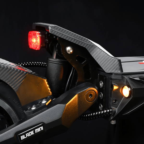 El-løbehjul Teverun Blade Mini Pro, dobbelt motor, NFC-display, sort
