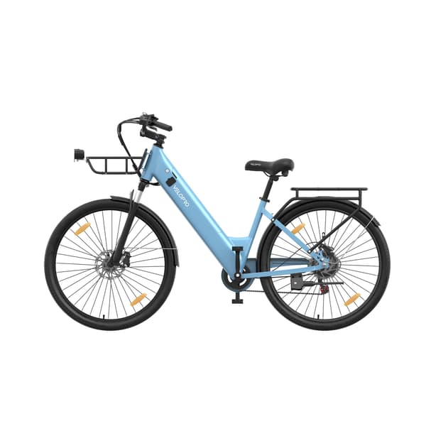 Elcykel 250W Velopro C1PRO, 36V 18Ah, Himmelblå
