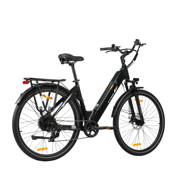 El-bycykel TTGO C3SE, 36V 18Ah batteri, 28” dæk, sort