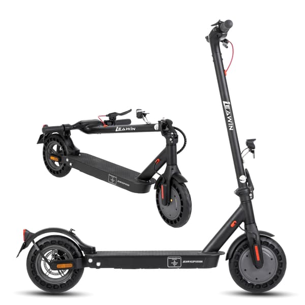 El-løbehjul Leawin E9T, 10”, maks. 20 km/t, app-styring, sort