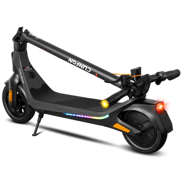 El-scooter CUNFON RS300, Letvægts, 10", Sort