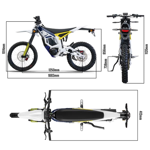 Aptum EEC L3e-A1 Elmotorcykel med LG-batteri, Vit