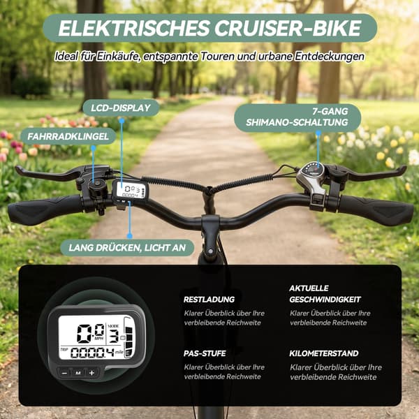 Elcykel Eskute C100 Plus, by- og pendlercykel til voksne