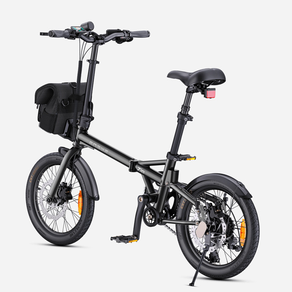 ENGWE ZIP Lättvikts Hopfällbar Elcykel 16\", 250W, Momentsensor, Grå