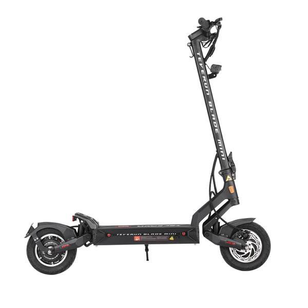 Elscooter Teverun Blade Mini Pro, dubbelmotor, NFC-display, svart