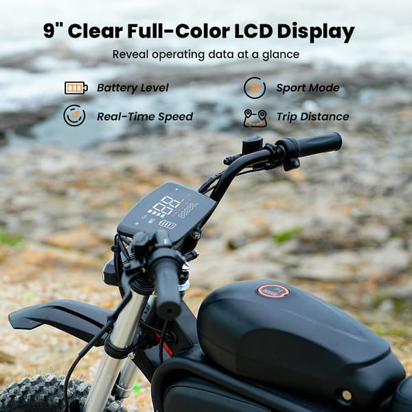 iScooter DX5 Max Elscooter, 52V 20Ah, 17” terrängdäck, Svart