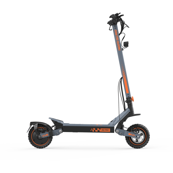 Sammenklappelig El-Scooter IWAFO IS2PRO, Off-Road, Sort