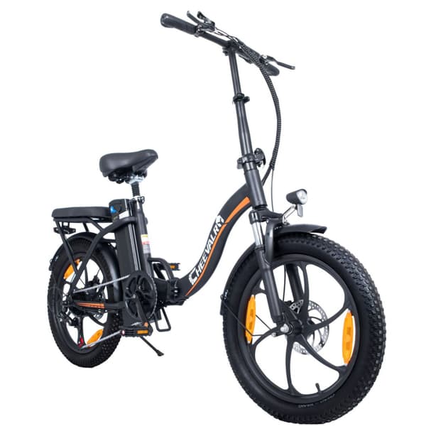 CHEEVALRY C16 20\" Foldbar Elcykel, 250W 48V 16AH, By Pendler E-cykel, Sort