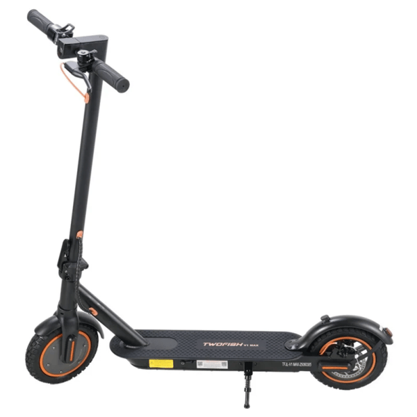 El-løbehjul TWOFISH V1 MAX, 10", foldbar, sort