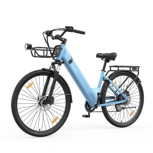 Elcykel 250W Velopro C1PRO, 36V 18Ah, Himmelblå