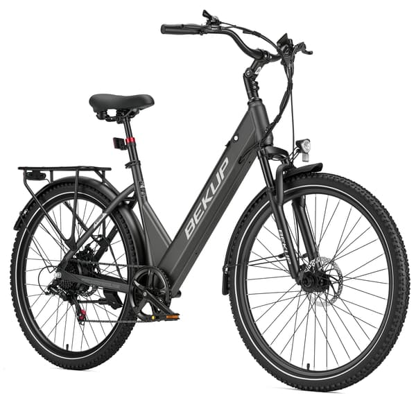 Elcykel BEKUP V28, 28\", 522Wh, 75km räckvidd, Grå