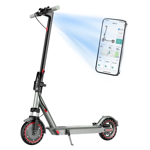 OOK-TEK D8Pro Foldbar El-løbehjul, 36V 10.5Ah, 8.5\" Massive Dæk, Grå