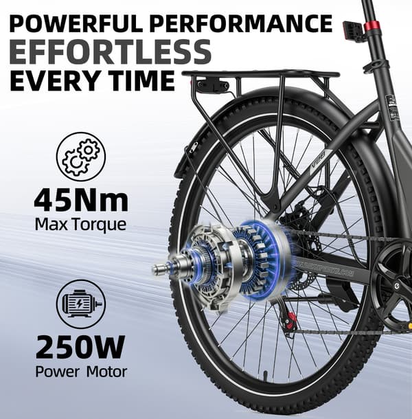 Elcykel BEKUP V28, 28\", 522Wh, 75km räckvidd, Grå