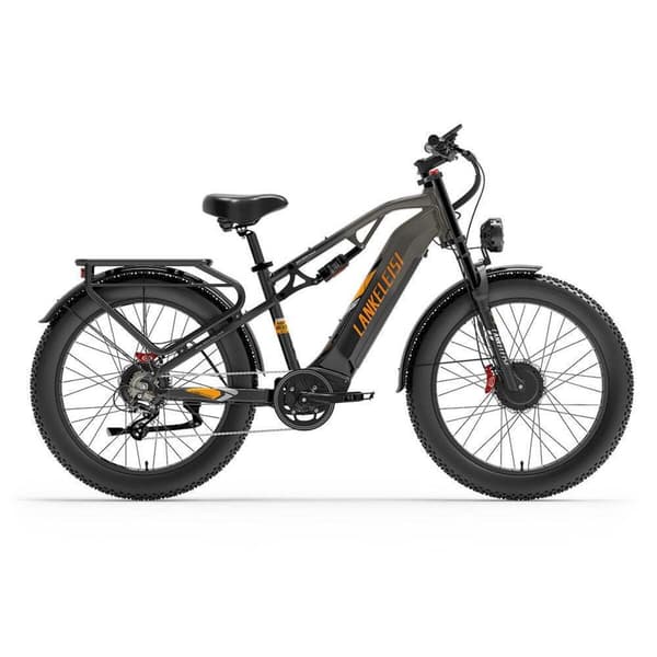 Elcykel LANKELEISI MG800Max, 2000W dubbelmotor, terräng, grå