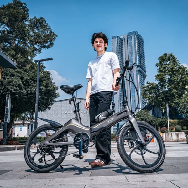 ONEBOT S9-EAGLE Lättvikts elcykel 20\" 250W, Grå