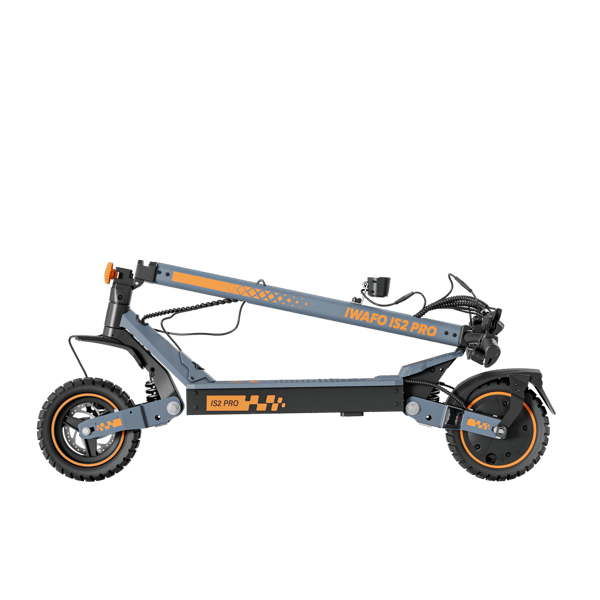 Sammenklappelig El-Scooter IWAFO IS2PRO, Off-Road, Sort