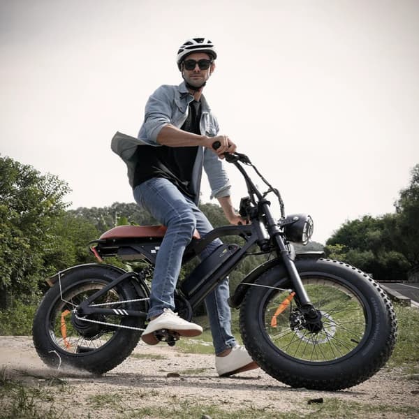 Retro Fat Tire Elcykel iScooter EB5MAX, 749Wh Avtagbart Batteri & Appkontroll