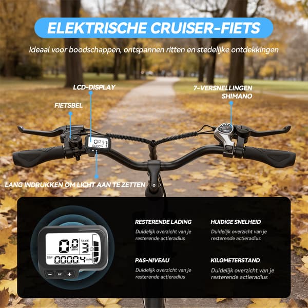 Elcykel Eskute C100 Plus, by- og pendlercykel til voksne