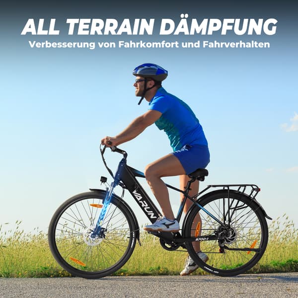 Elcykel VARUN S700-1, 27,5″, All Terrain, Sort