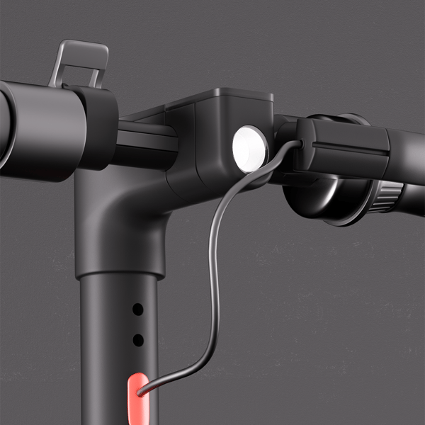 El-løbehjul HEZZO G30, 10” solide dæk, app-styring, sort