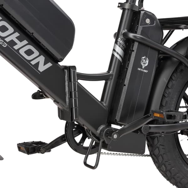 Elcykel SINOHON Delivery, Dubbla batterier Långfärdsleverans E-cykel, Svart