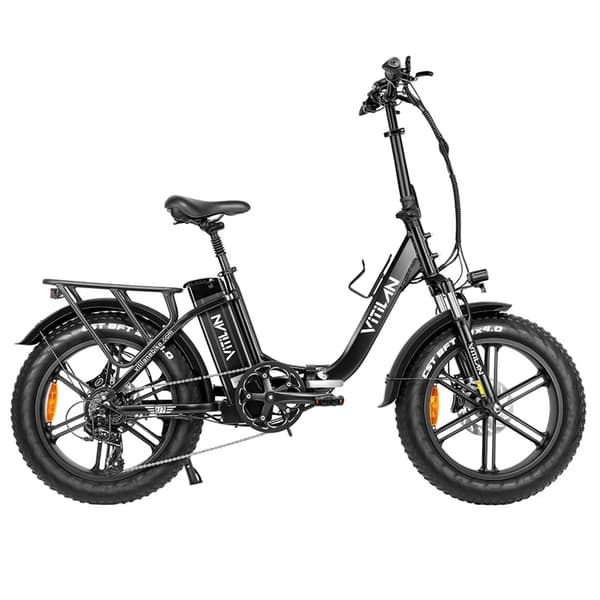 Vitilan U7 2.0 Sammenklappelig Elcykel - 20" - Step-thru - Sort