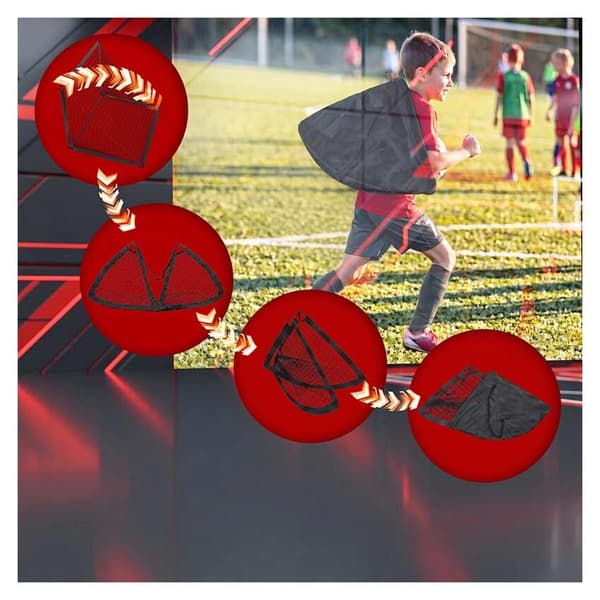 Fodboldmålsæt, 2 stk., 120 x 90 cm