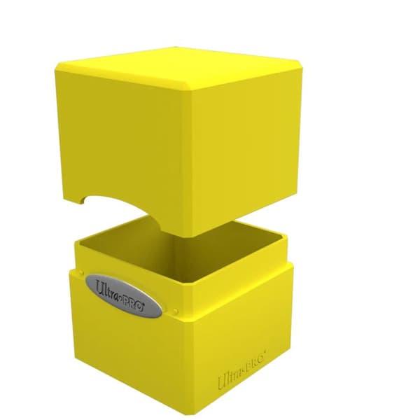 Ultra Pro - Deck Box Cube i Satin - Citron Gul