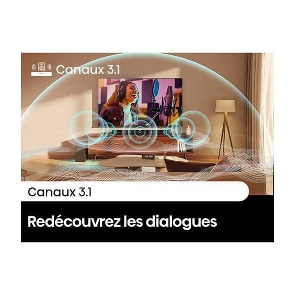 Ljudstång - HISENSE - Trådlös baslåda - Bluetooth - 3.1 CH - Max 480 W