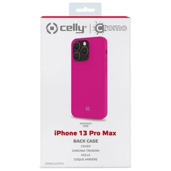 CELLY Fodral iPhone 13 Pro Max Chrome Rosa