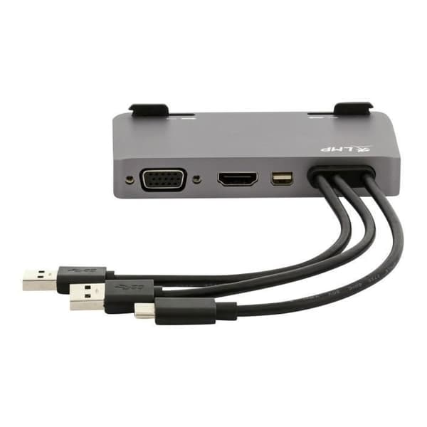 Dock USB-C - LMP - Attach Dock Pro - 10 portar - Diskret fäste - Grå sidereal
