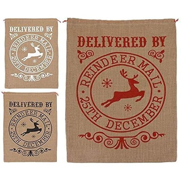 Säck Dekoration - Jute - 70 cm - Svart - Rektangulär - 1 enhet
