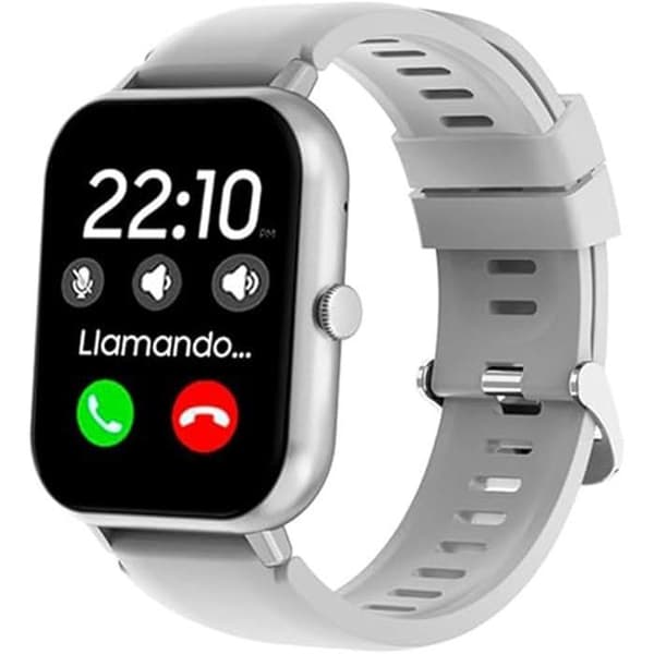 Smartwatch Cool Forest Silikongrey - Bluetooth-samtal - Vibrationsalarm - Spårningsdata