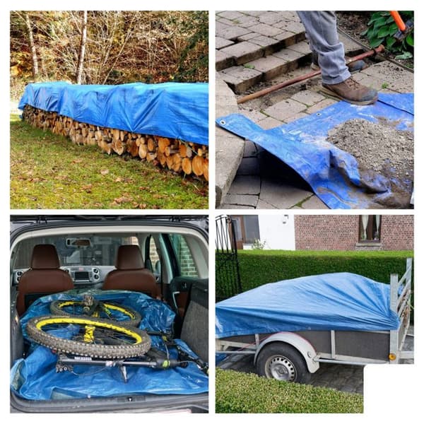Täckduk - Blå/grön - Standard - 2 X 3 M