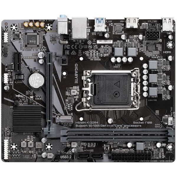 Moderkort - GIGABYTE - H610M K DDR4