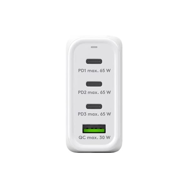 CONECTICPLUS Väggladdare 3x USB typ C och USB typ A 68 Watt - Vit