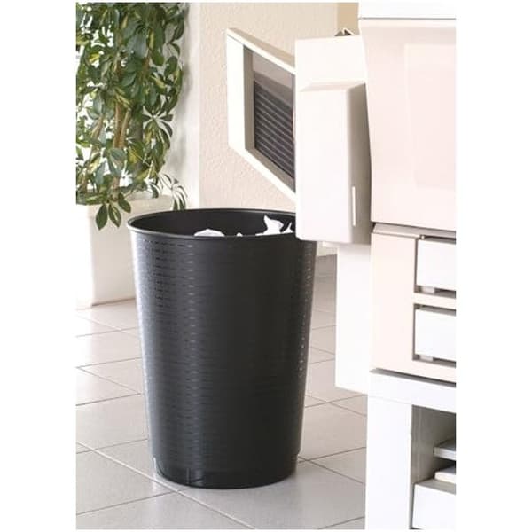 Papperskorg Maxi Kapacitet Pro Svart 40 L - Polypropen, 49 Cm