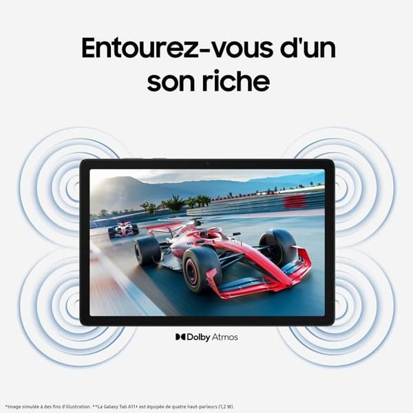 Samsung Galaxy Tab A11+ 11" 128 Go Silver