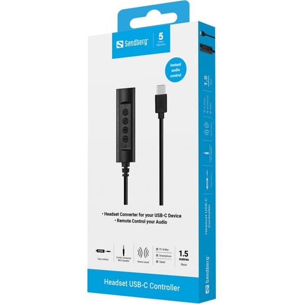 136-73 Headset USB-C Kontroller 1,5m