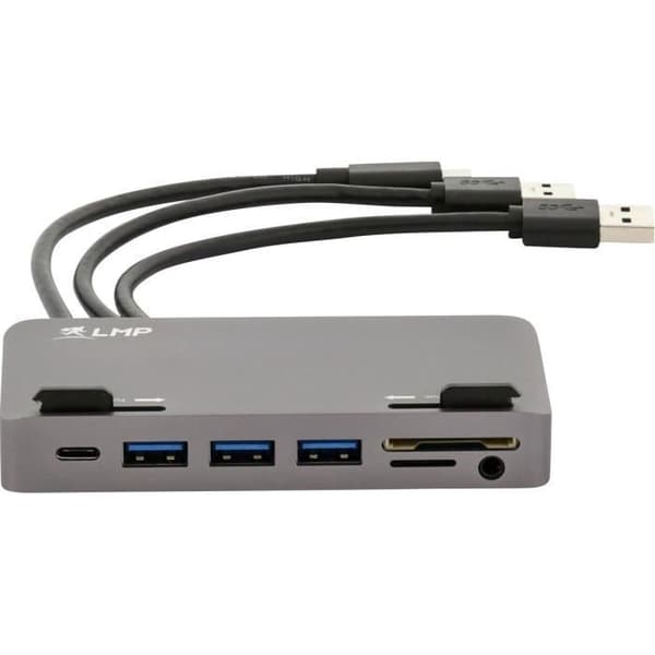 Dock USB-C - LMP - Attach Dock Pro - 10 portar - Diskret fäste - Grå sidereal