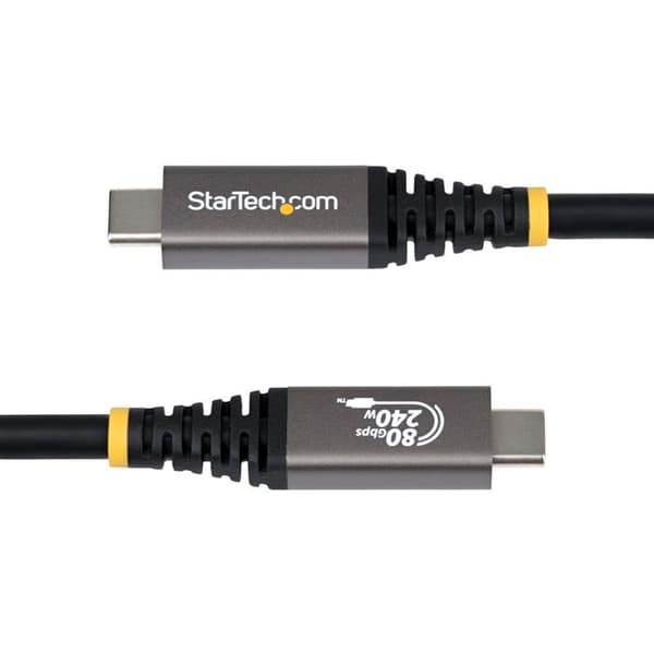 USB4-kabel - STARTECH - CC50CM80GUSB4CABLE - 80 Gbps - 8K@120Hz / 240W - USB-C hane 50 cm