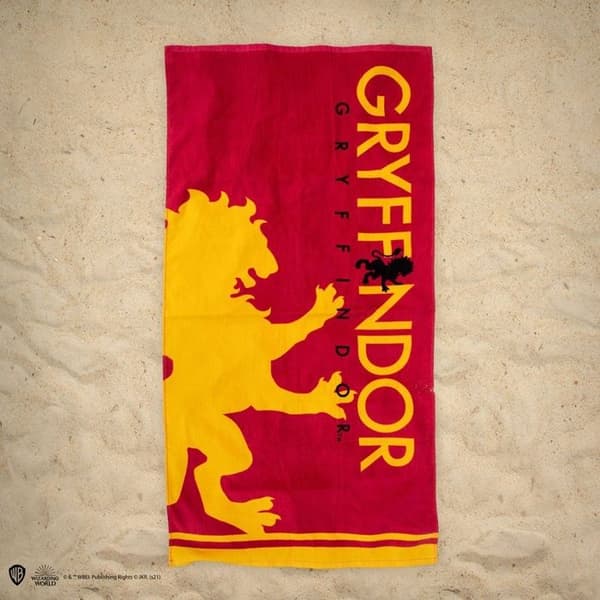 Strandhandduk - CINEREPLICAS - Harry Potter - Gryffondor - Röd - Rektangulär