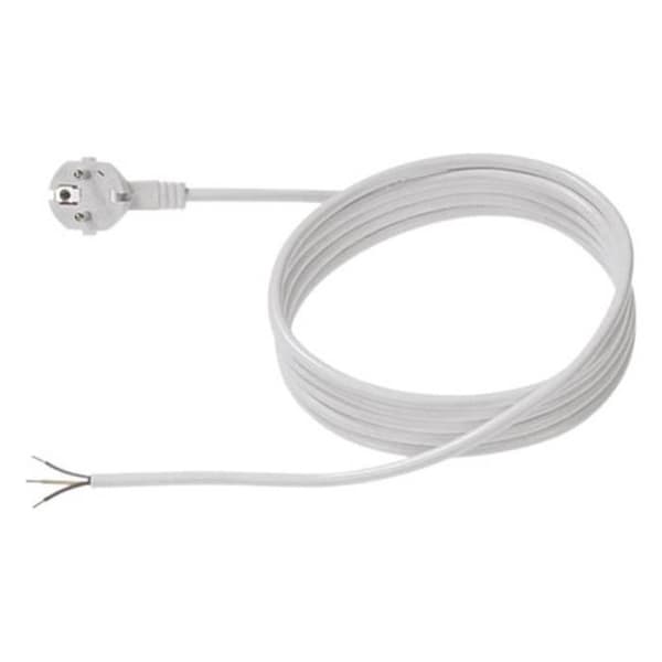 Strömkabel - BACHMANN - 301.974 - 2 m - Grå - Vinklad hane