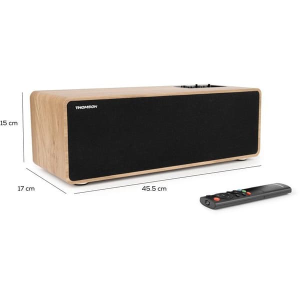 Bluetooth-högtalare - THOMSON - Trä och svart