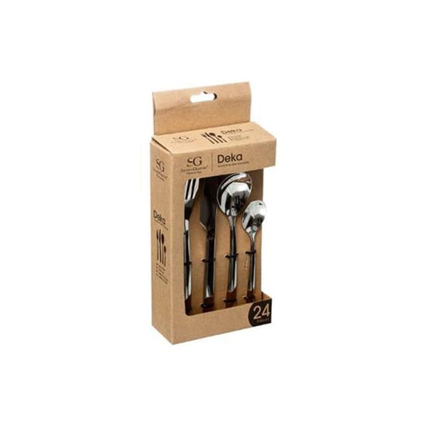 Hushållsset 24 Delar "Deka" 20cm Inox
