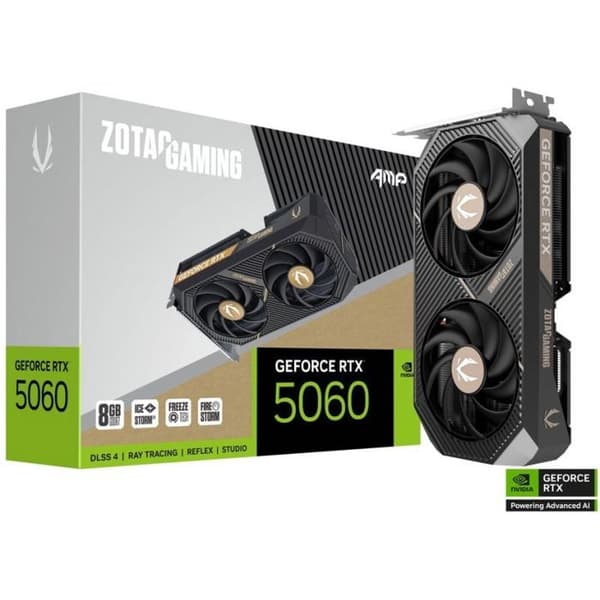 ZOTAC - Spelgrafikkort - GeForce RTX 5060 - Amp